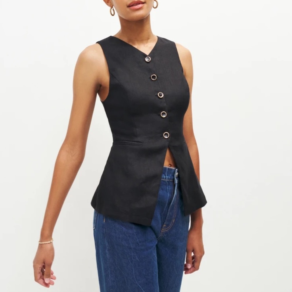 reformation | aspen linen top 🌟